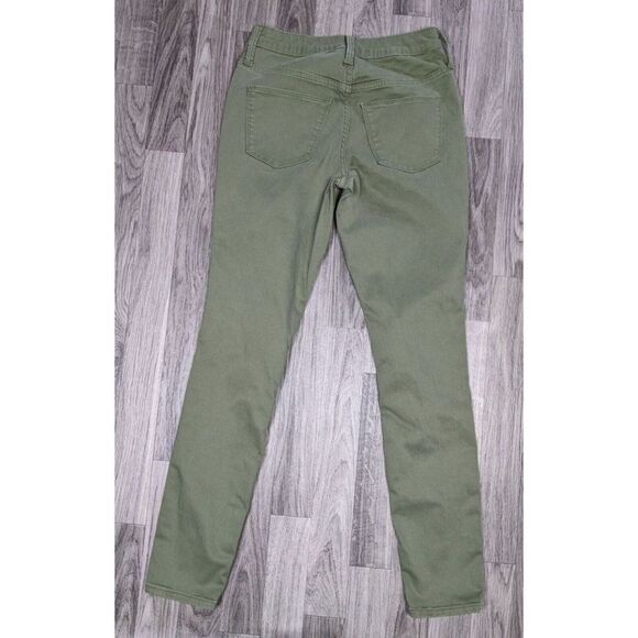 (3/$35) Universal Thread Size 00 / 24 R High Rise Skinny Button Fly Green Pants - Picture 2 of 11